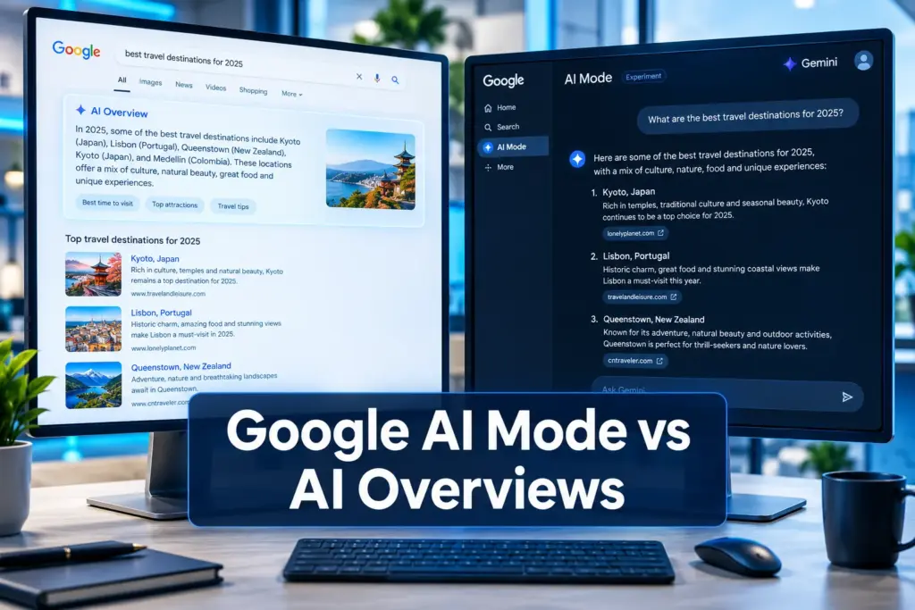 Google AI Mode vs AI Overviews: What's the Difference for SEO in 2026?